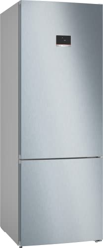 Bosch Elettrodomestici, Serie 4, Frigo-congelatore combinato da libero posizionamento, 193 x 70 cm, Inox look KGN56XLEB