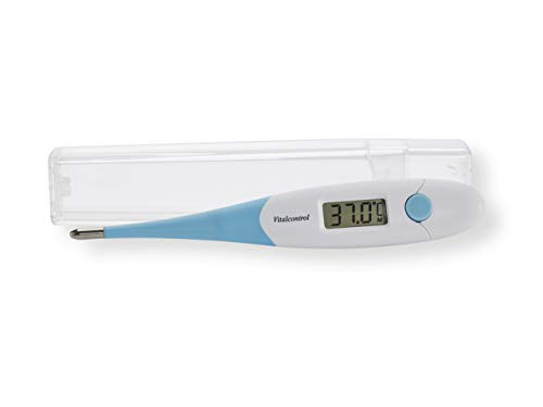 Termometro digitale punta flessibile 10SG impermeabile con memoria febbre misurazione temperatura corporea allarme acustico e febbre