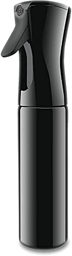 Spruzzino Nebulizzatore Piante Acqua Continua Capelli Vaporizzatore Spray Bottle Flacone Vuoto Bottiglia Bottigliette Contenitore Spruzzini Parrucchiere Spruzzatore(10.1oz/300ml nero)