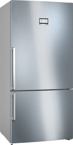 Bosch Elettrodomestici, Serie 6, Frigo-congelatore combinato da libero posizionamento, 186 x 86 cm, Inox-easyclean KGN86AIDR