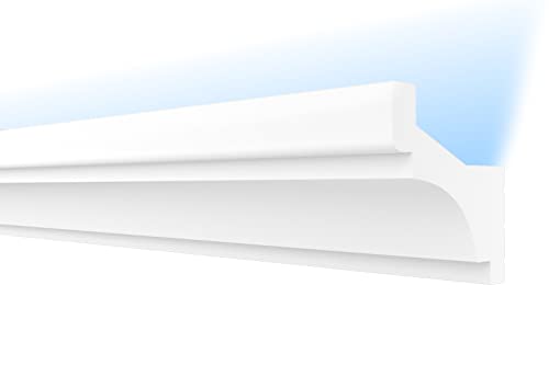 HEXIMO LED stucco classic, modanature per pareti e soffitti in polistirolo XPS modanature per soffitti in polistirolo stucco (20,4 metri HLED 3)