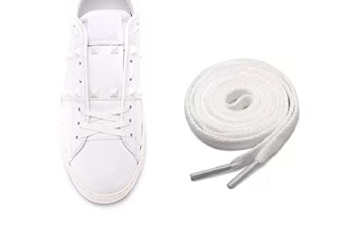 La Bottega del Calzolaio Lacci scarpe Valentino Garavan compatibili (Bianco)