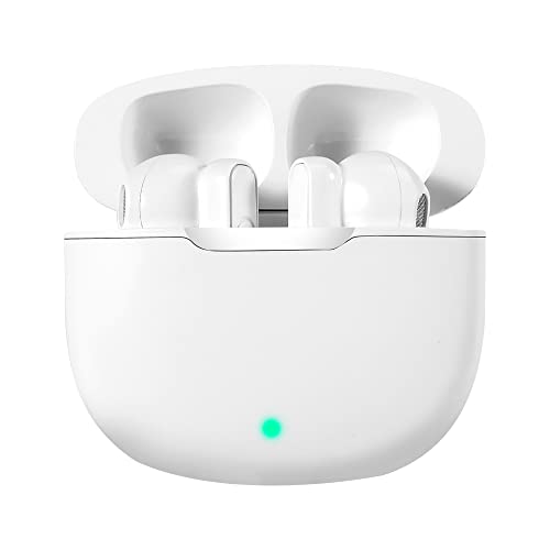 Cuffie wireless Bluetooth 5.0, cuffie intrauricolari impermeabili, cancellazione del rumore IPX5, microfono integrato e suono 3D, compatibili con Phone/Android/Samsung