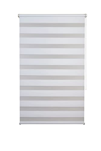 K-home Klemmfix, Tenda a rullo Madrid, Fissaggio a Clip Senza Viti, Bianco, 80 x 200 cm