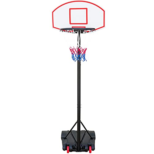 Display4top regolabile 179 - 209 cm, canestro da basket net System su ruote