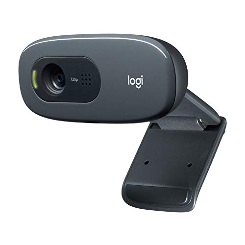 Logitech C270 Webcam HD, HD 720p/30fps, Videochiamate HD Widescreen, Nero