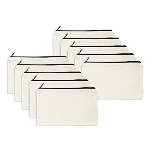 MR.R 10 pezzi di sublimazione spazi vuoti 21,3 x 12,2 cm tela cerniera sacchetti sacchetti, Borse con cerniera