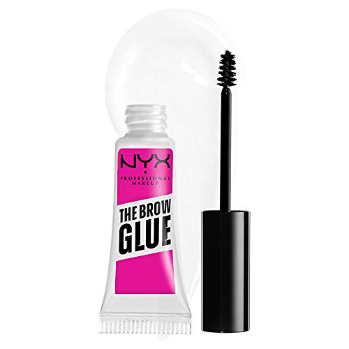 NYX Professional Makeup The Brow Glue, Gel Trasparente per Sopracciglia Effetto Laminazione, Fino a 16 ore di Tenuta