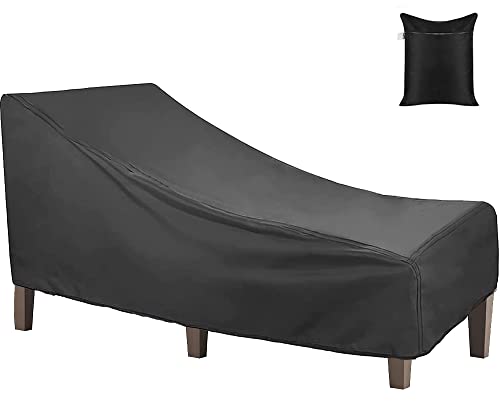 Copertura per sedia per chaise longue per patio Skyour impermeabile antipolvere per esterni reclinabile copertura resistente agli strappi UV panca chaise longue protezione per sedie per giardino (1)