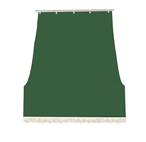 IlGruppone Tenda da Sole Tessuto Resistente per Balcone con Anelli Lavabile a Caduta - Verde - 140x250 cm
