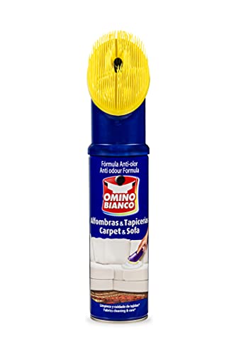 Omino Bianco - Prodotto Specifico per Tappeti e Divani, Pulitore e Detergente per Tessuti con Formula Antiodore, 300 ml