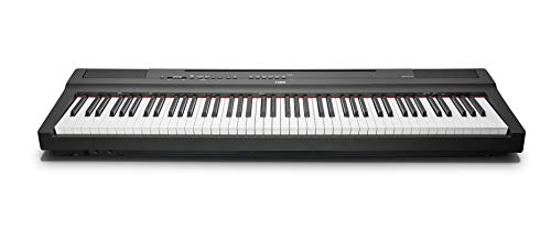 Yamaha Pianoforte digitale portatile P-125 - sottile, dinamico e potente, per hobbisti e principianti, nero