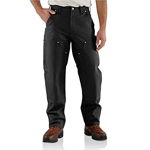 Carhartt, Pantaloni da lavoro Utility in tela Firm Duck, con doppio tessuto sul davanti, Loose Fit Uomo, Nero, W30/L30
