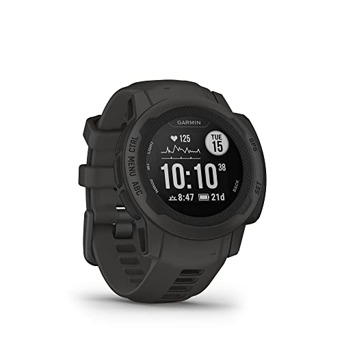 Garmin Instinct 2S, Smartwatch, 40mm, Rugged design, Autonomia 21 giorni, +30 app multisport, GPS, Cardio, SpO2, Activity Tracker 24/7, Connect IQ (Graphite) (Ricondizionato)