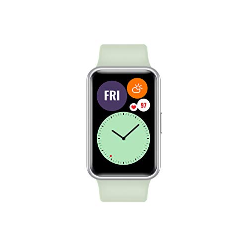 HUAWEI WATCH FIT Smartwatch con Display AMOLED 1.64', Animazioni Quick-Workout, Durata Batteria 10 Giorni, 96 Modalità Allenamento, GPS Integrato, 5 ATM, Monitoraggio del Sonno