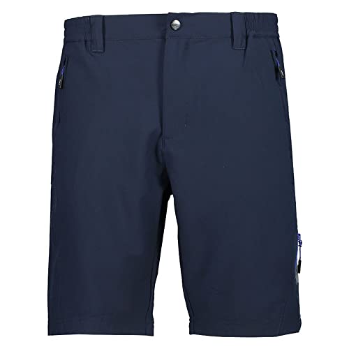 CMP Stretch Bermuda Shorts with Button, Man, B.Blue-Bluish, 52