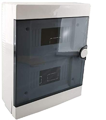 Quadro elettrico centralino da parete 16 moduli VERTICALE DIN box incasso oppure superficie scatola IP40 interruttori (Superficie)