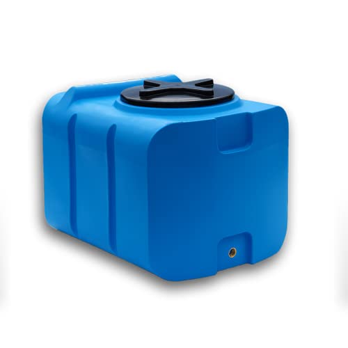 Varile Serbatoio per acqua potabile 200L Blu | Senza BPA | Filettatura in ottone 3/4' integrata | Made in EU | Sicuro per gli alimenti
