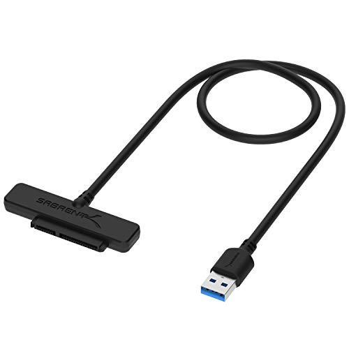 Sabrent Cavo per Hard Drive SATA da USB 3.0 a SSD/2,5 pollici [Ottimizzato per SSD, supporto UASP SATA III] (EC-SSHD)