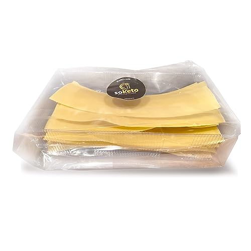 Keto Sfoglia Artigianale Low carb per Lasagne Cheto SOKETO con Pocchisimi Carboidrati per Dieta Cheto (150 gr)