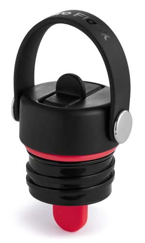 Hydro Flask Flex Boot in silicone, Senza BPA e tossine, Copertura antiscivolo per il fondo borracce da 355-710 ml, S, Black, Straw cap
