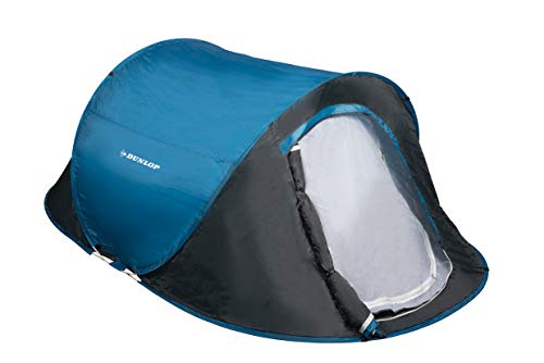Dunlop Tenda da Campeggio Pop-Up per 1 Persone, Impermeabile, Il Trasporto Facile da Montare, 220 x 120 x 90 cm