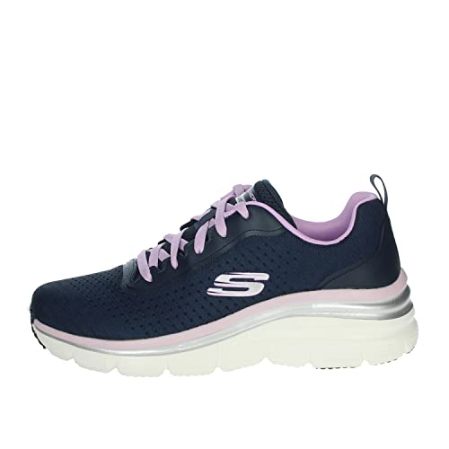 Skechers Fashion Fit- Make Moves, Scarpa Sportiva Donns in Memory Foam (Navy/Lavender, Numeric_37)