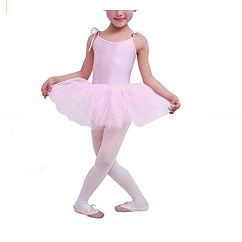 Tutu da Bambina per Danza Classica - Rosa - Body Ballerina Bimba - Balletto - Bretelle Regolabili - Gonna - 3 Fili Tulle - tg 140 - Gonna Bimba Danza