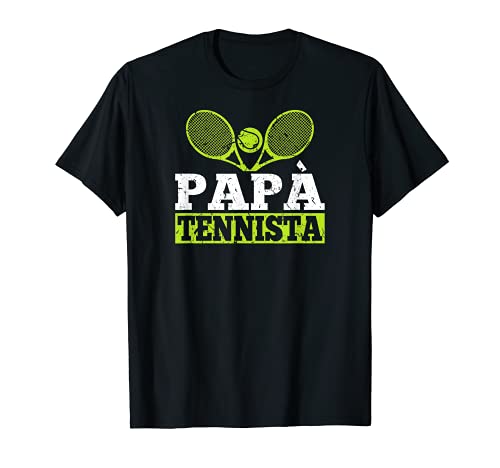 Uomo Papà Tennista Regalo per Tennisti e Gocatori di Tennis Maglietta
