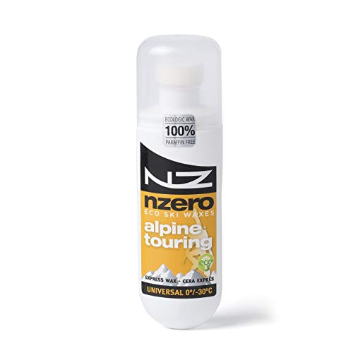 NZEROWAX - Sciolina Organica, applicatore Universale Alpine Touring, 100 ml | Sciolina per Pelli 100% vegetale, sostenibile ed Organica