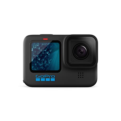 GoPro HERO11 Action Cam Impermeabile, Con Video Ultra HD 5.3K60, Foto da 27 MP, Sensore di immagine da 1/1,9', Streaming live, Webcam, Stabilizzazione, Nero