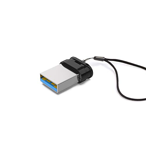 Mini Chiavetta USB 3.0 64 GB ad Alta Velocità, Vansuny Pendrive USB 64GB 3.0 con Cordino, Memoria USB Flash Drive Memoria Stick Portatile, Penna USB 3.0 Pennetta USB per Desktop, Laptop, PC, Nero