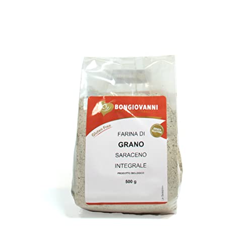 BONGIOVANNI FARINE E BONTA' NATURALI - Farina di Grano Saraceno Integrale BIO, Senza glutine - Formato da 500g