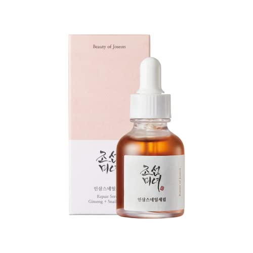 La bellezza di Joseon | Siero riparatore: Ginseng + Mucina di Lumaca | 30 ml (1 oncia fluida) | Cura della pelle coreana | Per tutti i tipi di pelle
