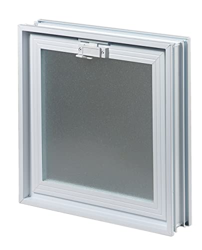 Finestra di ventilazione da inserire in una parete di vetromattoni o muratura | Dimensioni cm 38,4X38,4X8 | Unità di vendita 1 finestra