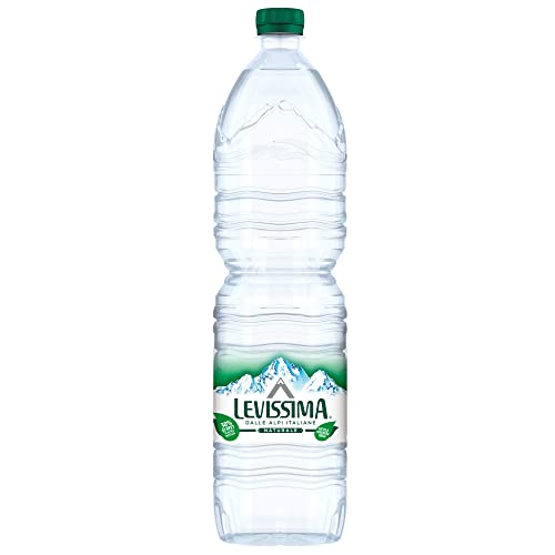 Levissima 91017 Acqua Naturale, Pet Riciclabile, Confezione da 6 x 1.5 litri