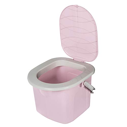 BranQ - Home essential Toilette, Campeggio, WC Mobile. Unisex-Adulto, Rosa, 15,5l