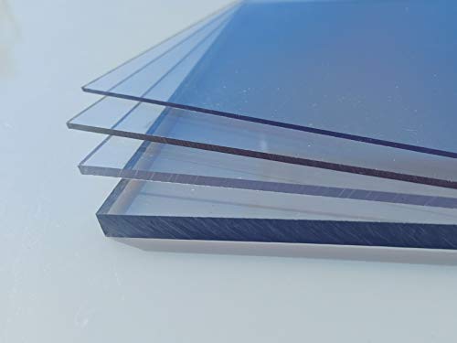 Policarbonato UV foglio di varie dimensioni, trasparente, 5 mm di spessore, una vasta gamma PC incolore vecchio -intech® (2050 x 1250 mm)