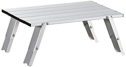 Uquip Handy - Tavolino pieghevole in alluminio regolabile in 2 altezze selezionabili (11-16 cm)