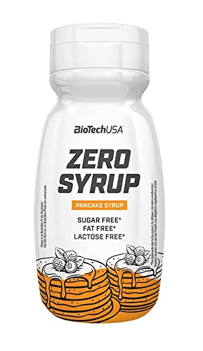 BioTechUSA Zero Syrup, Sciroppo esente da zucchero e grassi con dolcificanti, 320 ml, Sciroppo D'acero