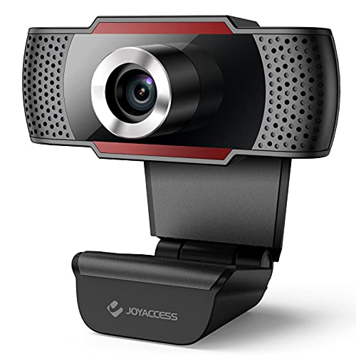 Webcam PC con Microfono, Full HD 1080P USB Webcam, Webcam PC con Vista Wide-Angle 105°, Webcam per PC ​per lo Streaming e le videoconferenze su Zoom, Skype, YouTube, Compatibile con Windows e Mac