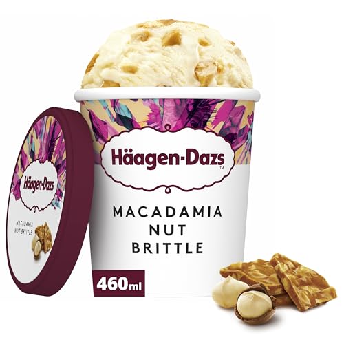 Häagen-Dazs Gelato alla Vaniglia con Noci di Macadamia, 400g (Surgelato)