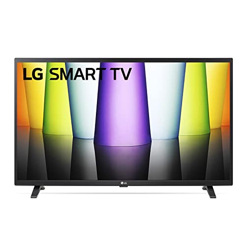 LG 32LQ63006LA Smart TV 32' Full HD, TV LED 2022 con Processore α5 Gen 5 con AI, webOS 22, HDR, Wi-Fi, Bluetooth, Game Optimizer, Google Stadia e GeForce NOW, Compatibile con Google Home e Alexa