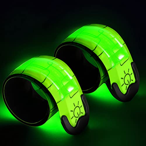 Bracciale LED di Ricarica USB, 2 PezziBracciale LED Running per Adulti E Bambini Bande Catarifrangente di Alta Visibilit per Corsa per Running Bici Corsa Notturna E Altre attività All'aperto