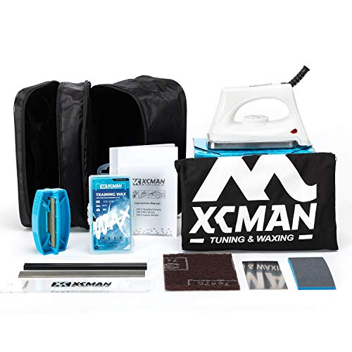 XCMAN - Kit completo per sintonizzazione e ceretta, con ceretta, cera da sci, accordatore per bordi e ptex per tuning, riparazione e ceretta