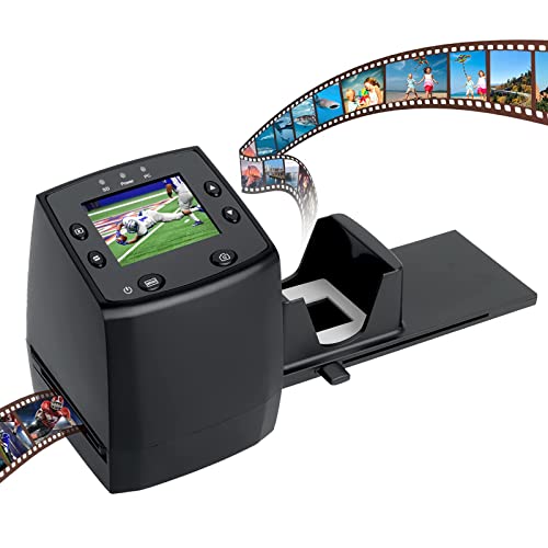 DIGITNOW!Film Scanner Diapositive e Negativi Fotografico con 2.4''LCD Converte Negativo 35mm/135 al Digitale JPEG 3600DPI Alta Risoluzione Convertitore,Nessun PC e software Richiesto