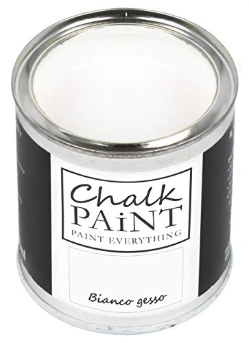 CHALK PAINT EVERYTHING Bianco Gesso 250 ml - SENZA CARTEGGIARE Colora Facilmente Tutti i Materiali
