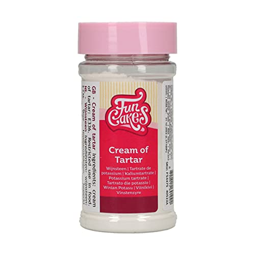FunCakes Cream of Tartar: stabilizza gli albumi. Perfetto per cuocere meringhe e torte Angel Food. 80 gr.
