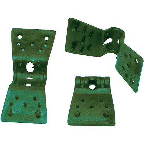 tenax Clips Rete 3,5 cm Verde, Confezione da 24 Clips, Clips per Il Fissaggio di reti tessute frangivista e ombreggianti