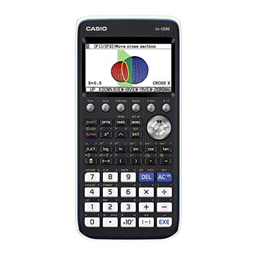 Casio Fx-Cg50 Calcolatrice Grafica Senza Cas Con Display A 65.000 Colori, Nero/Bianco, 20.6 x 89.5 x 188.5 mm